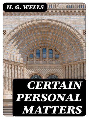 cover image of Certain Personal Matters